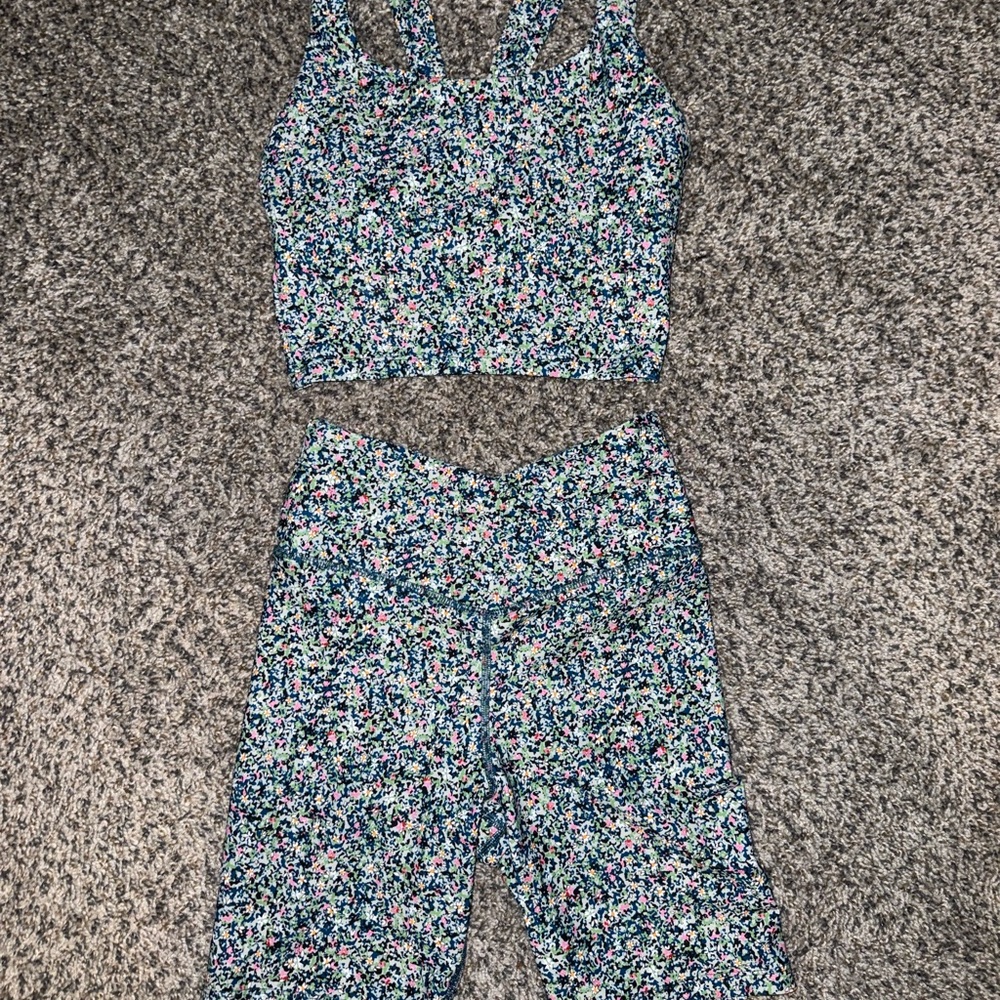 Sage Multicolor Floral Jumpsuit